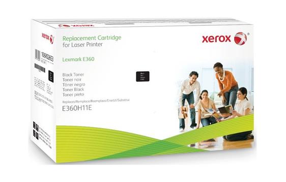 106R02653 Xerox E360H11E Xerox toner for Lexmark E360H11E sort E360/E460/E462, 9.000 sider ved 5%